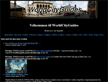 Tablet Screenshot of norsk.worldcityguides.net